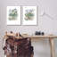 Branches botaniques modernes, impression sur bois 2 pièces-93787139-93787140