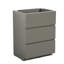 Alice-30F-102, armoire de plancher SANS lavabo, couleur grise, avec trois tiroirs, pré-assemblé-833871929-823541375