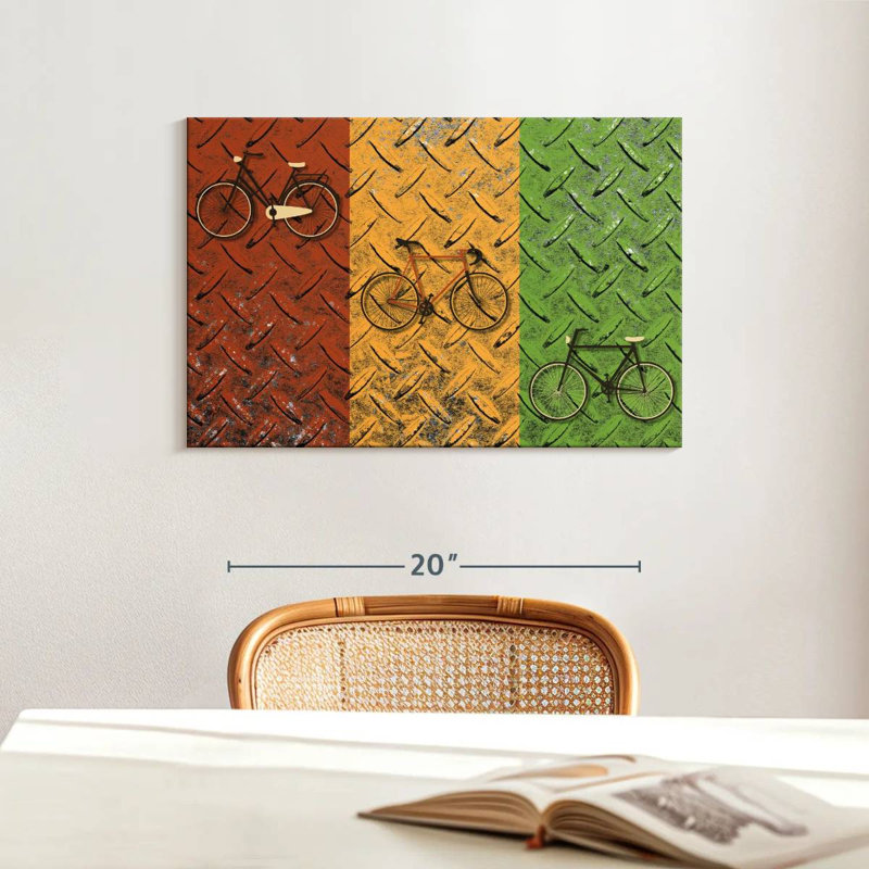 Mehar Bicycle Set, 16" H x 24" W