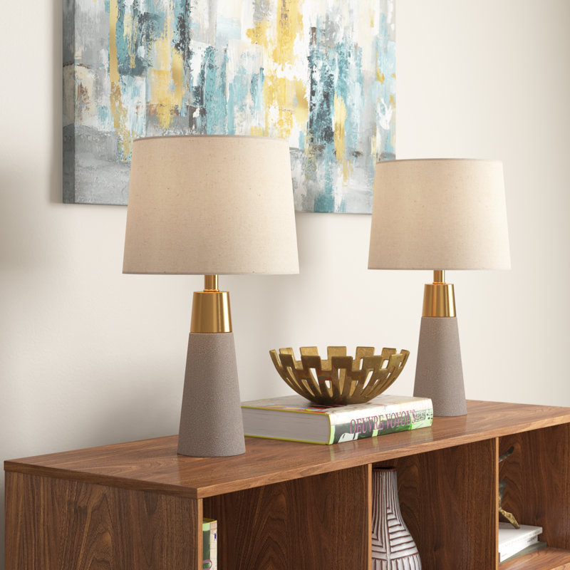 Vangundy Table Lamp, Gray