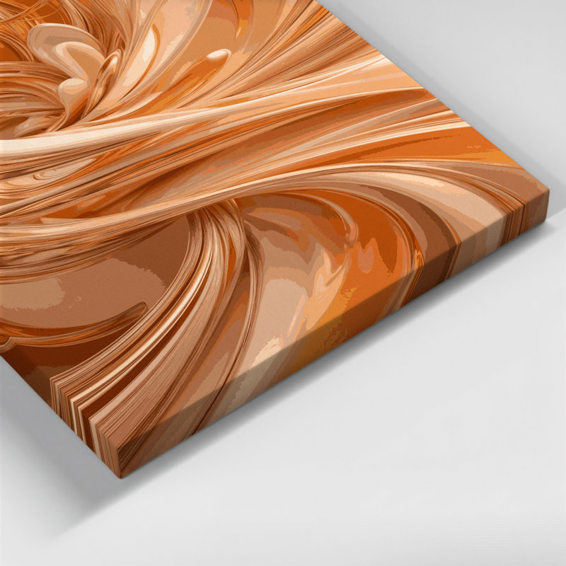 Art numérique sur toile, abstraction numérique 4, H 11 po x l 14 po