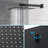Dual Shower Head - 10 Inch Wall Mounted Square Shower System With Rough-In Valve-114230268