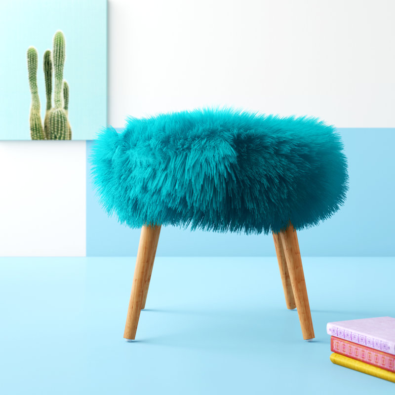 Tabouret de coiffeuse Ciandra, Turquoise