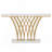Schubert Gold Console Table with Faux Top-506084631