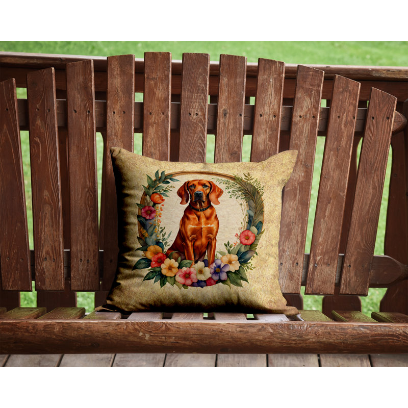  Polyester Indoor/Outdoor Throw Pillow, 14" H x 14" W x 3" D