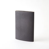 Tuba Vase-Black W/Gold Rim-Lg