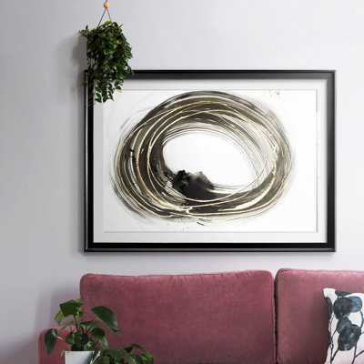 Golden Social Circles I-FramedFramed Print