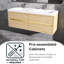 Meuble-lavabo mural flottant avec double surface de comptoir en blanc-570552124-570552125