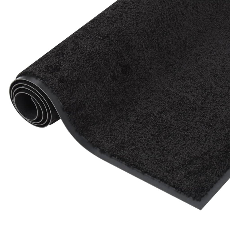 Gracian Doormat, 80cm W x 120cm L, Black