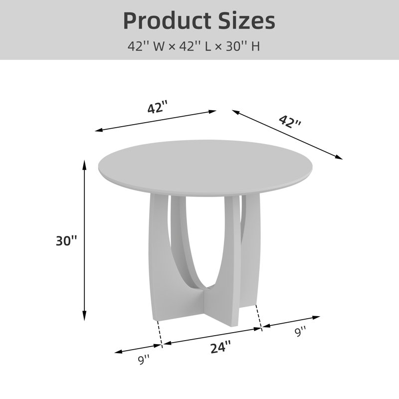 Table de salle à manger 30 "H, Noyer, H 30 po x L 42 po x l 42 po