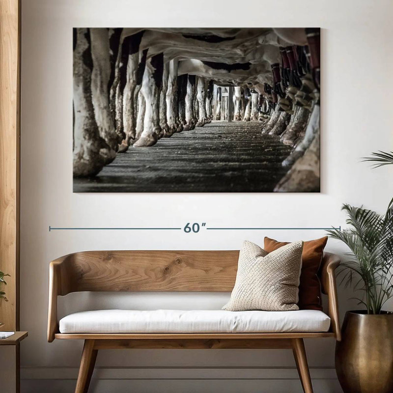 Brampt Milking Cows, 34" H x 51" W