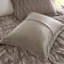 Ensemble de 2 mini-édredon en fausse fourrure unie gris-126579665