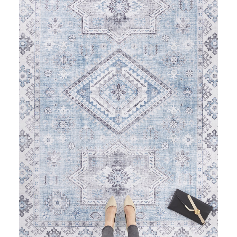 Gratia Tufted Blue Rug, Rectangle 120 x 160cm