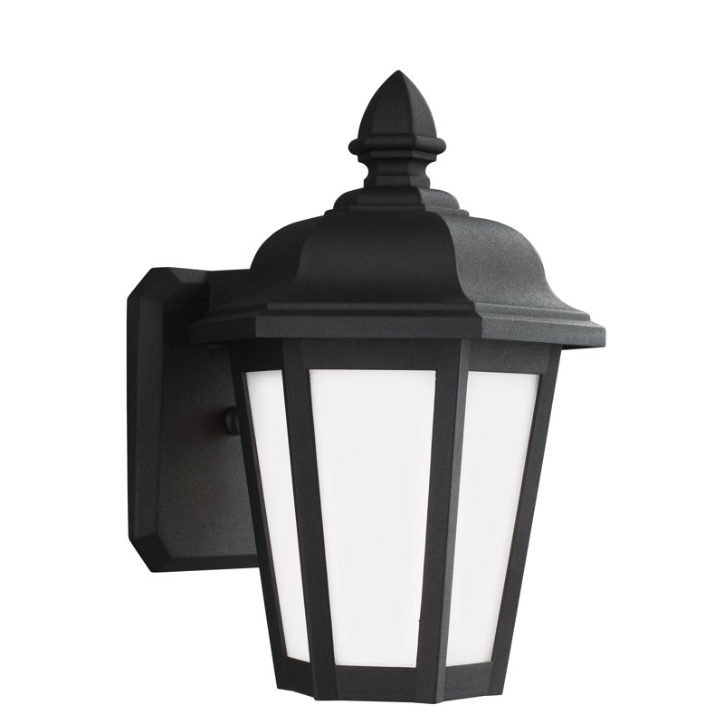 Brentwood Small One Light Outdoor Wall Lantern from Generation Lighting , Black, No