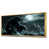 Toile avec cadre flottant or