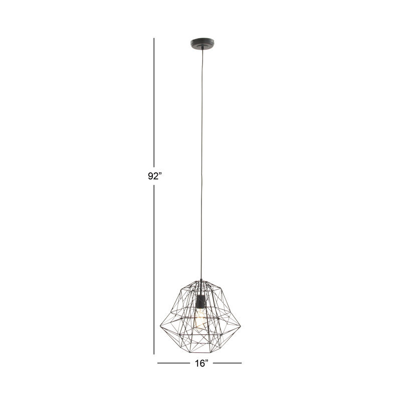 Luminaire suspendu géométrique 1 lumière