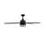 Pueblo 52 inch Classic Matte Black Indoor Ceiling Fan with LED Light and Remote Control