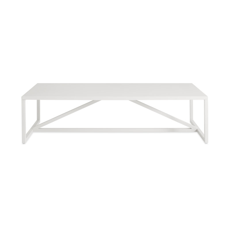 Strut Outdoor Coffee Table, Carbon, 12" H x 40" W x 40" D
