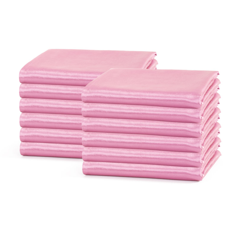 Taie d'oreiller en microfibre / polyester de couleur unie , Très grand, Rose