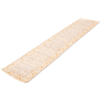Tapis gris clair Alizette Oushak 2 pi 6 po x 11 pi 8 po