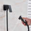 Black Shower Bidet Handheld Bidet Spray Kit Sprayer Brass Mixer Valve Bathroom