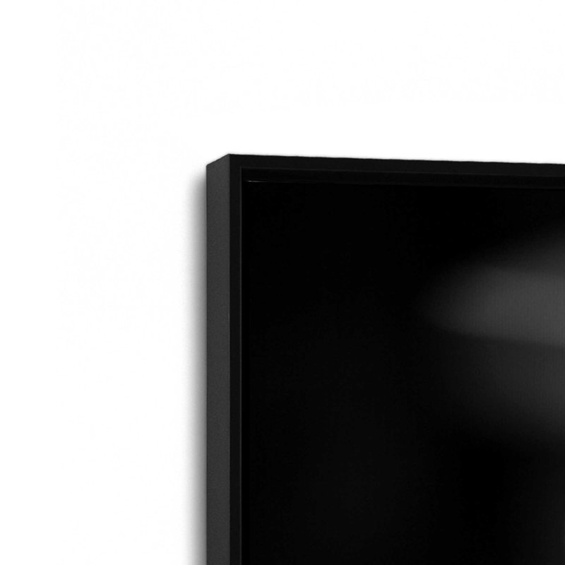 Mousse matinale et tables silencieuses, Impression encadrée sans passe-partout, H 12,75 po x l 8,75 po, Noir satiné