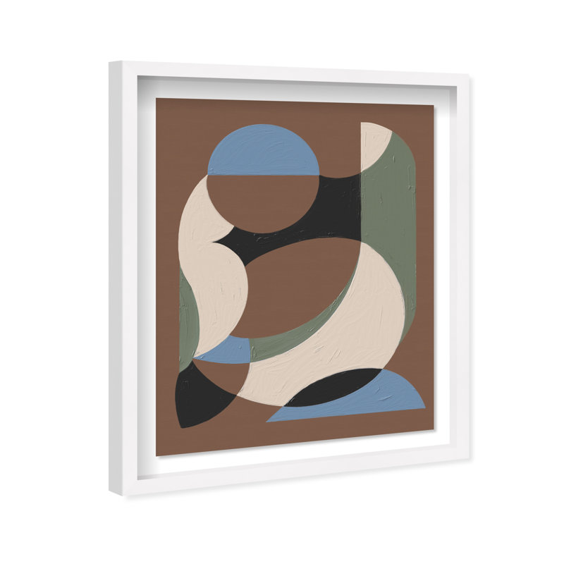 Centered Harmony II Framed Graphic Art, 21.5" H x 17.5" W, White Shadowbox