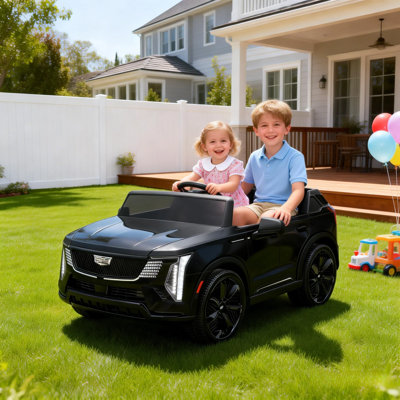 Ride on 24V sous licence pour enfants 2 places avec télécommande pour enfants Ride on Car, noir