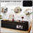 Mirod Modern TV Stand with Ample Storage, 4 Drawer Design, Built-in Charging Ports, and Ambient LED Lighting-213162631
