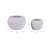 Polyresin Planters With Twisted Design And Sculptural Detailing, Set Of 2-1438223762