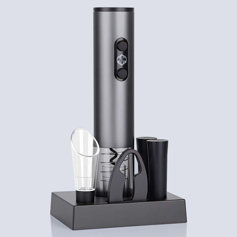 Ouvre-bouteille électrique avec verseur de vin, bouchon, coupe-papier
