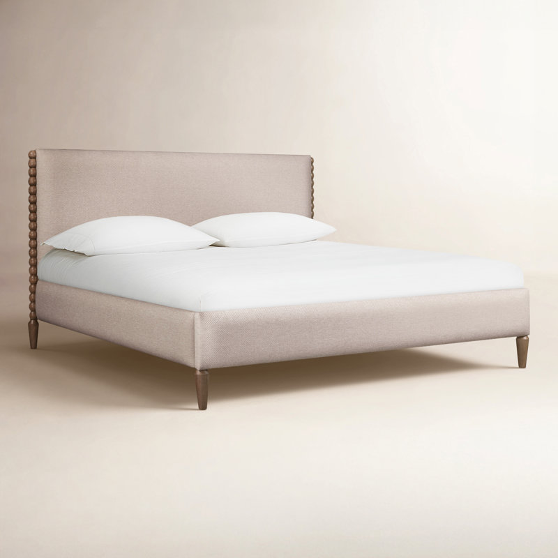 Lit plateforme tapissier Langley, King