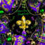 Let The Good Times Roll Mardi Gras Wreath