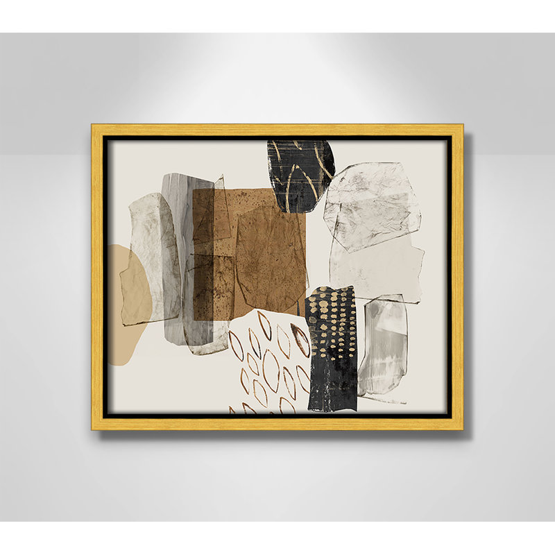 «Shape of formation I print» par Casa Fine Arts, Or, H 9,5 po x l 11,5 po
