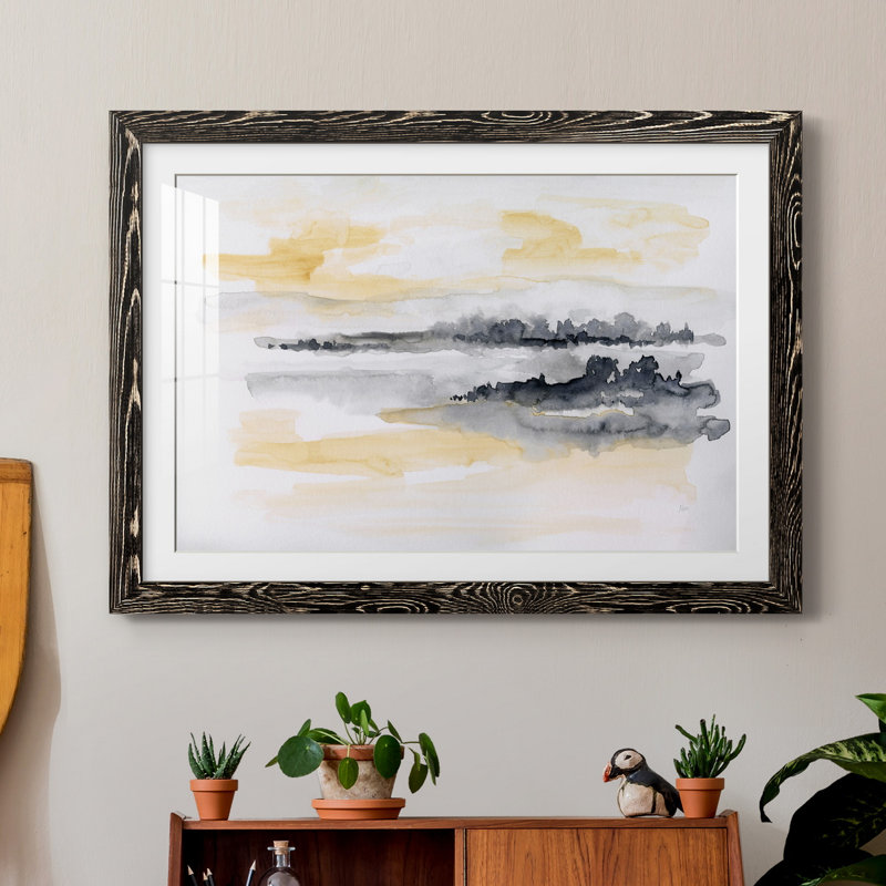 Whispering Wind II - Impression de cadre photo sur papier, H 31,5 po x l 23,5 po x P 1,5 po, Papier noir