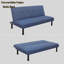 Canapé-lit en lin avec dossier réglable, canapé-lit convertible pour les petits espaces, canapé-lit moderne d'une capacité de 300 lb, facile à nettoyer, bureau et chambre à coucher-996162879