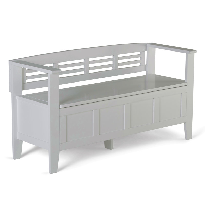 Banc de rangement pour hall d'entrée, Blanc
