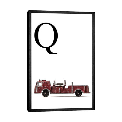 Q Fire Engine Letter - Print on Canvas