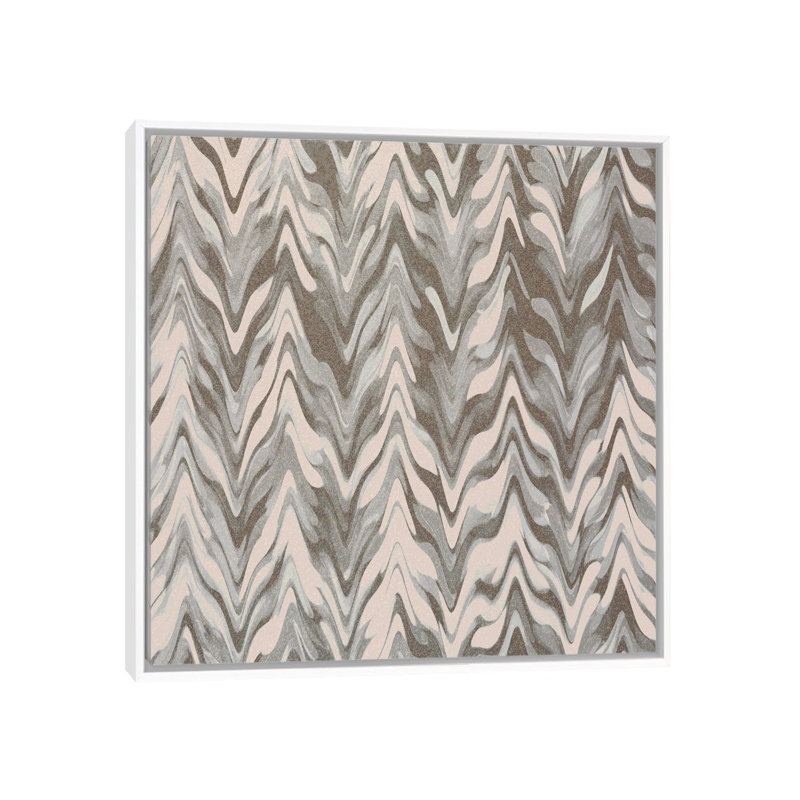Pattern A by Kimberly Allen - Print on Canvas, White Floater Frame, 66.04 cm H x 66.04 cm W