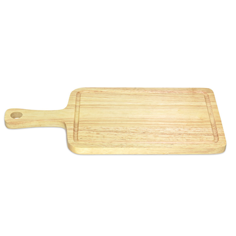Planche à découper ou plateau de service en bois d'hévéa naturel Aesthetic