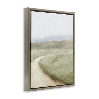 Green Pasture Quiet Landscape Floating Frame, design by Michael Marcon