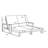 Hoyt Outdoor Metal Double Chaise Lounge-386291242