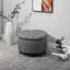 Repose-pieds rond avec repose-pieds en tissu