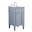 Ensemble de meuble-lavabo simple l 18 po x P 19 po x H 35 po Rivers-266154254
