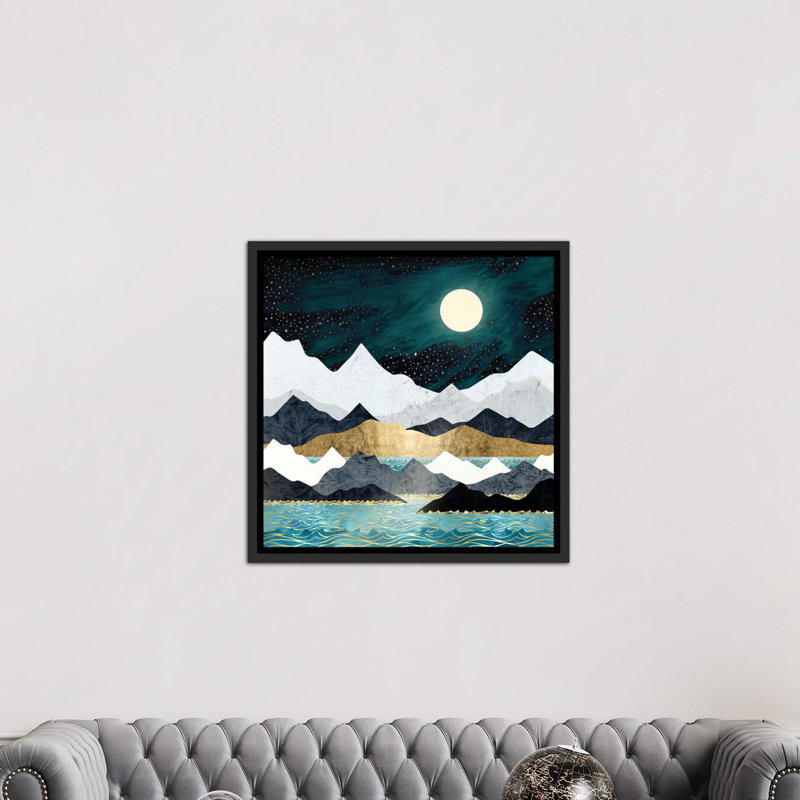 « ocean stars » par spacefrog designs-print, H 26 po x l 26 po x P 1,5 po, Toile avec cadre noir