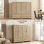 Armoire 70 po H 70,86 po en rotin d'inspiration bohémienne-1561824303