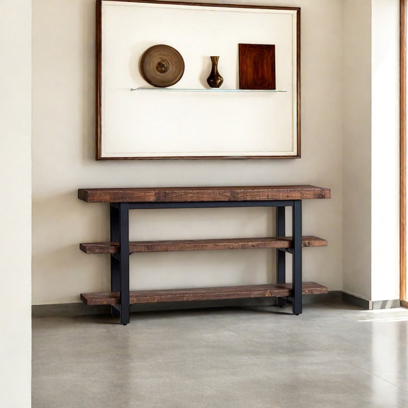 Retro Minimalist Console Table, 31.5" H x 59.06" W x 13.78" D