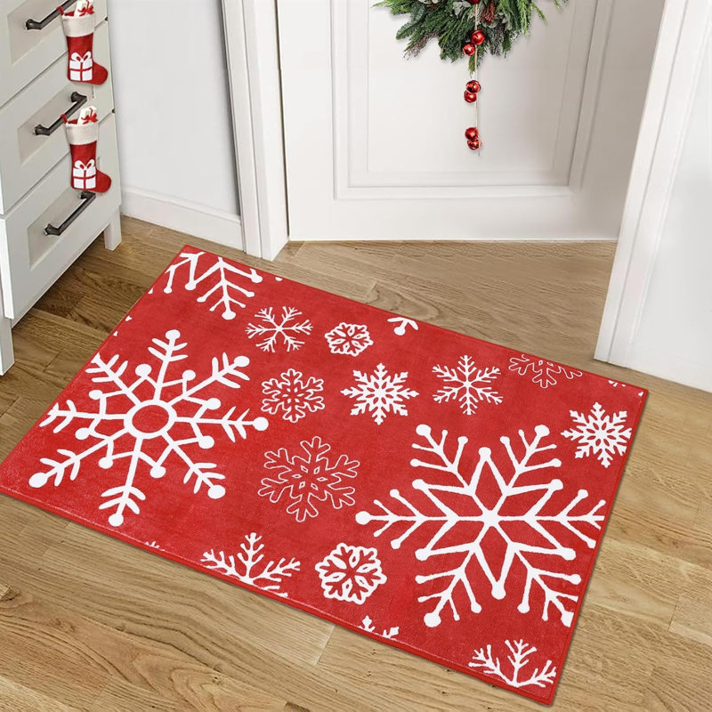 Tapis décoratif de Noël pour salle à manger, Rectangulaire 3 pi x 5 pi