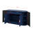 55.1" Sideboard With 2 Doors & 2 Drawers, Curved Side Door And 3-Tier Adjustable Shelves, Stripe MDF Buffet-1969461933