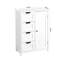 Armoire de rangement pour salle de bain blanche